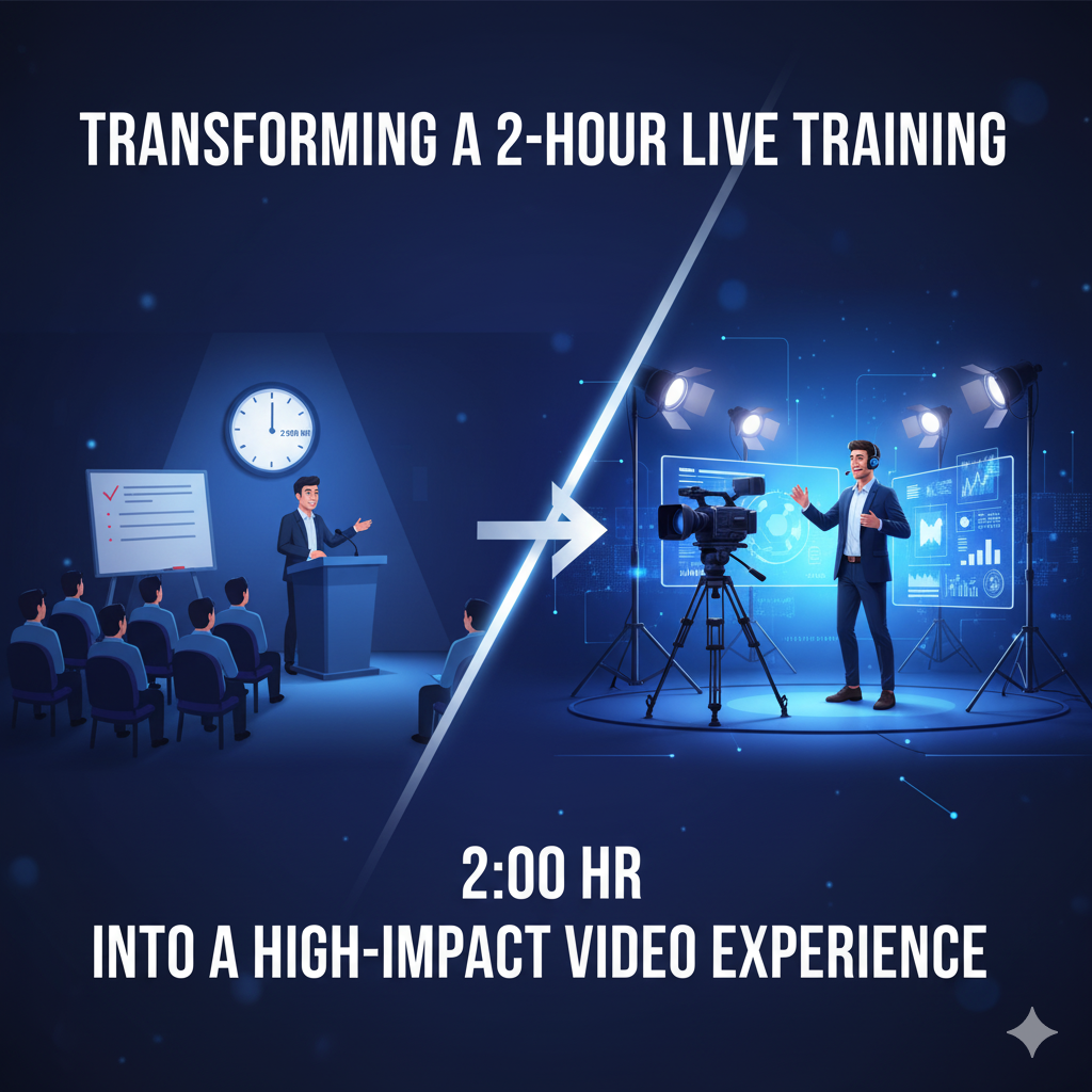 Transforming a 2-Hour Live Training into a High-Impact Video Experience